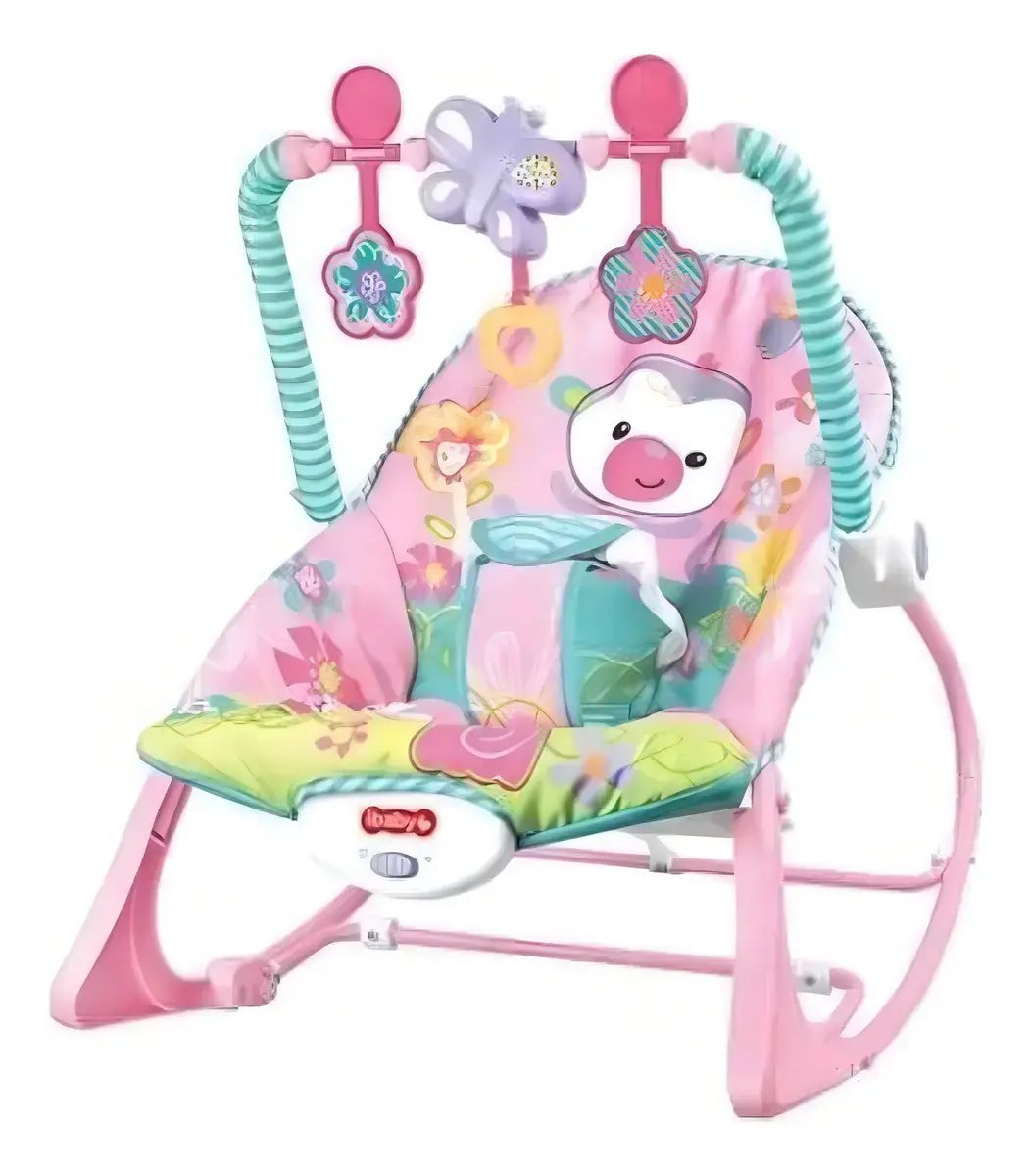 Silla Vibradora Eléctrica Babies Rocking Chairs con Barra de Juguetes