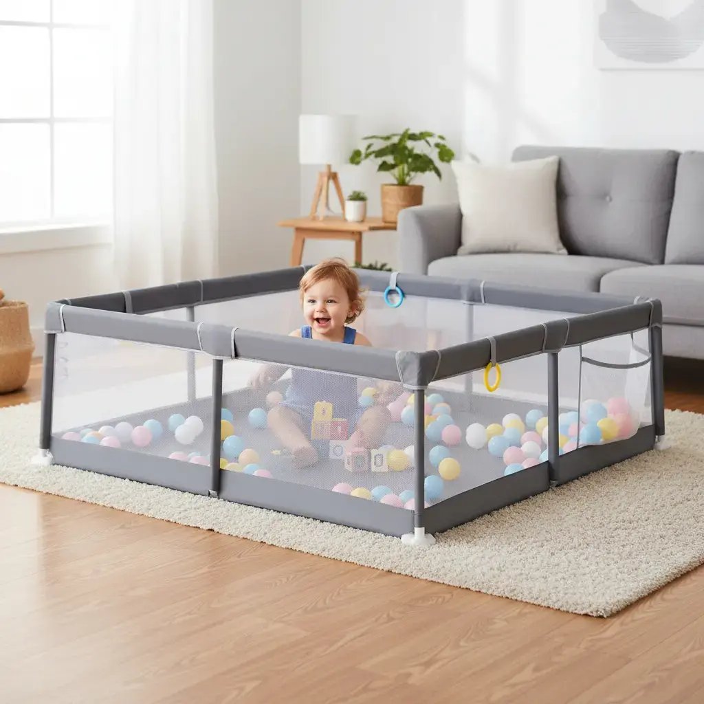 Corral De Juego Parque Infantil Para Niños/bebe + 50 Pelotas