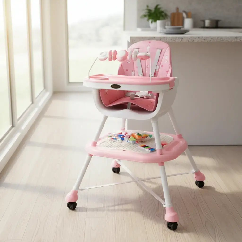 Silla Comedor 5 En 1 Plegable Reclinable Para Bebe